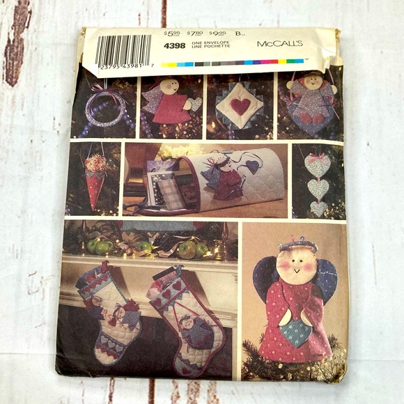 McCall’s #4398 A Country Angel Christmas Vintage Craft Patterns - Picture 3 of 15